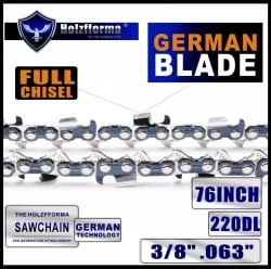 Řetěz řetězové pily 110 zubů, rozteč 3/8", 1,6 mm Holzfforma