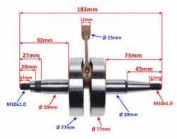 Ambielaj scuter Derbi Senda D50B0