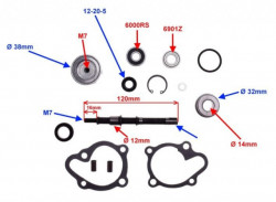 Kit reparatie pompa apa scuter Kymco Dink 125cc