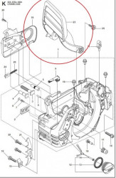 Μοχλός φρένου αλυσοπρίονου Husqvarna 135, 140, 435, 440 - Img 2