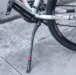 Cric bicicleta reglabil Negru prindere cadru