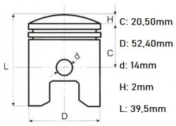 Piston Cross 125cc (52.4mm)