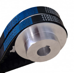Fulie dubla motosapa pt curea de 17mm