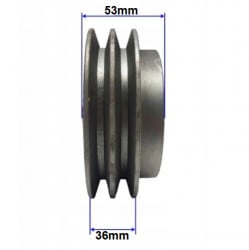 Ambreiaj Honda GX 160 - 130 x 19mm (2 canale - 13mm)