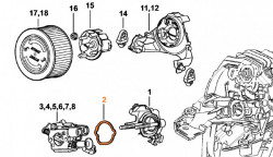 Flansa carburator drujba Stihl MS231, MS241, MS25, MS261, MS271, MS291