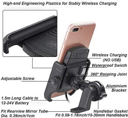 Incarcator wireless Moto / Atv 12V - 15W