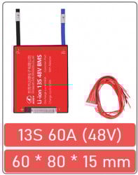 BMS baterie Li-ion 13S 60A (48V)