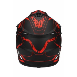 Casca ATV / Enduro SNON L (negru+rosu)
