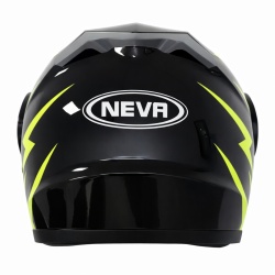 Casca Flip-up TECH L (negru+verde)