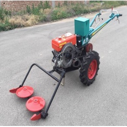 Cositoare rotativa cu doua discuri pentru motocultor (prindere curea)
