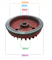 Volanta motor diesel 186F, Yanmar L90, Yanmar L100