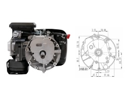 Motor motosapa ax vertical Zongshen XP200A (ax 25 Ø - 84mm) 6.5 CP