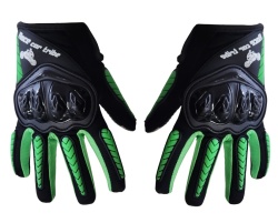 Gants de protection Pro Biker (verts)