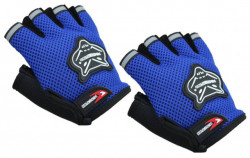 Gants sans doigts (bleus)
