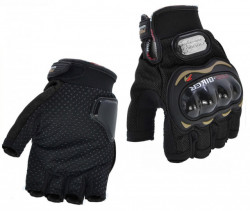 Guanti Pro Biker senza dita (nero)