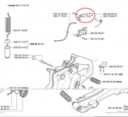Husqvarna 362 365 371 372 372xp blocco dell'acceleratore - Img 2