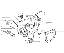 Husqvarna láncfűrész komplett ház 136, 137, 141, 142, 142 - Img 4