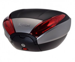 K-Max κουτί πορτμπαγκάζ με πλάκα τοποθέτησης Silver 40L