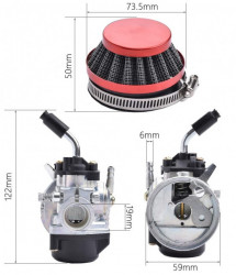 Kit carburateur vélo 80cc TUNING
