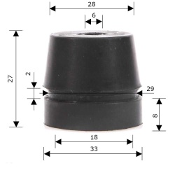 Amortizor compatibil Stihl 034, 036, 046, MS 340, MS 360, MS 440, MS 460, TS 400