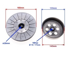 Ambreiaj complet Linhai 250-300cc (diametru interior oala 145mm)