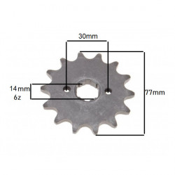 Pinion lant transmisie moto 520 / 14 dinti-2