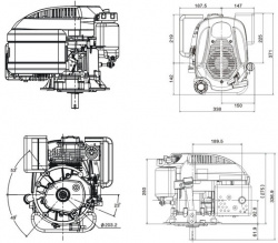Motor generator / motopompa / motocultor Loncin 5 CP