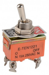 On-off switch 5A 250V 1221 (4 pins) - Img 1