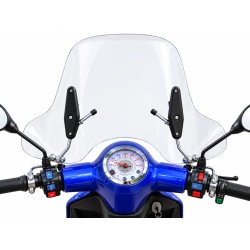 Parbriz moto / scuter universal 58 x 41 x 67.5 cm (prindere ghidon)