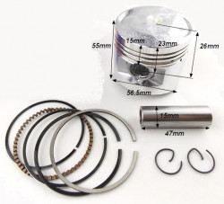 Piston ATV CG125cc 56.5mm