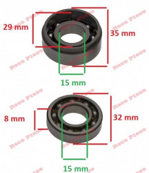 Set bearings for chainsaw crankshaft STIHL MS 240, MS 260, MS 280, MS 340, MS 341, MS 360, MS 361, MS 460 - Img 4