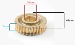 Pinion bronz pentru accesorii motocoasa
