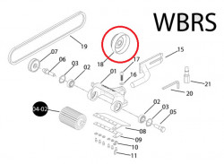 Fulie oala ambreiaj decojitor busteni drujba Husqvarna 545, 550, 555, 560, 562
