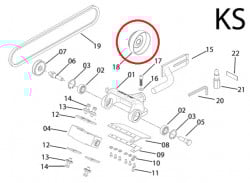 Fulie oala ambreiaj decojitor busteni drujba Husqvarna 61, 268, 272 Jonsered 625, 630