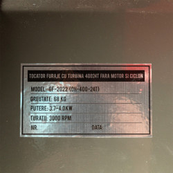 Tocator furaje turbina 40024T fara motor