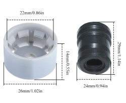 Amortizor drujba compatibil Stihl MS 290 - MS 390, 029-039 (cauciuc + capac)