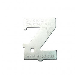 Carburetor calibration template Zama (ZT-1)
