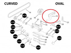 Brat decojitor busteni drujba adaptabil Husqvarna 61, 268, 272, 281, 288
