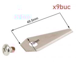 Set de 9 buc cutite schimb masina robotizata de tuns Bosch