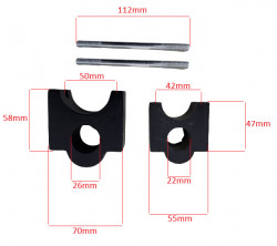 Kit d'espacement pour moteur de bicyclette