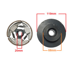 Ambreiaj compatibil Honda GX160, GX200, 168F-3