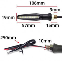 Semnale led scuter tip banda (rosu)-3