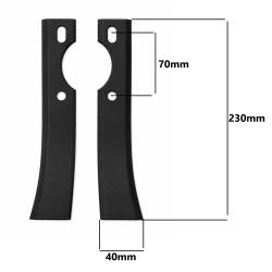 Set cutite motosapa 230mm x 40mm (stanga-dreapta) YCA.91001015