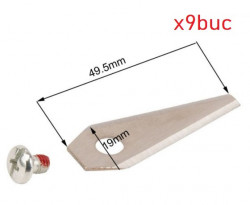 Set de 9 buc cutite schimb masina robotizata de tuns Bosch