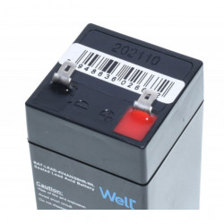 Acumulator stationar 4V 4Ah Well (cantar electronic, lanterna)-3