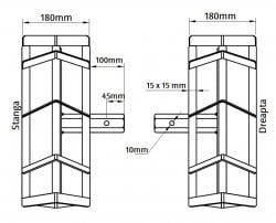 Set roti metalice motocultor / motosapa (D440mm , manicot de 32mm)