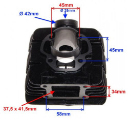 Set motor 50cc Yamaha DT 