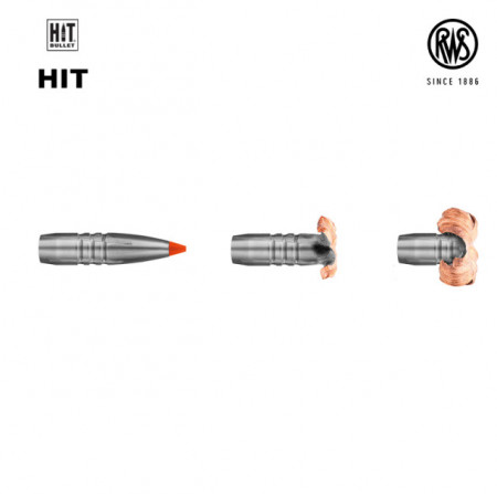 Cartus RWS HIT Short Rifle, cal.: 8x57 JS | 10,4 g. - Img 2