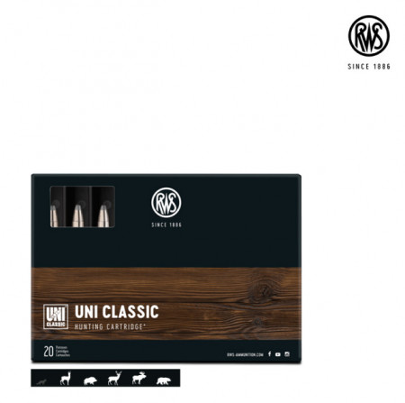 Cartus RWS UNI Classic, cal.: .30 R Blaser | 11,7 g.