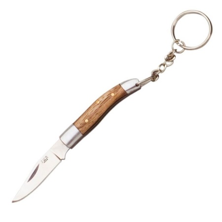 Breloc Joker JKR277, maner din lemn, lama: 4.5 cm. | cod: JKR277